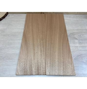 Махагон Кая заготовка на топ Смешанный А 8х180х550 мм - 2 шт. (книжкой)-1