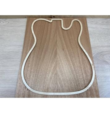 Махагон Кая заготовка на топ Смешанный А 6х178х550 мм - 2шт. (книжкой)-3