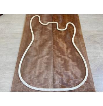 Макоре Пламя заготовка на топ Радиал АА 7х185х550 мм - 2 шт. (книжкой)-1