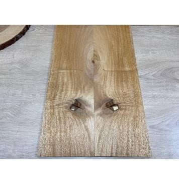 Махагон Гондурасский заготовка на топ Смешанный А 8х171х540 мм - 2 шт. (книжкой)-1