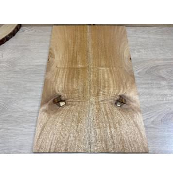 Махагон Гондурасский заготовка на топ Смешанный А 8х171х540 мм - 2 шт. (книжкой)-4