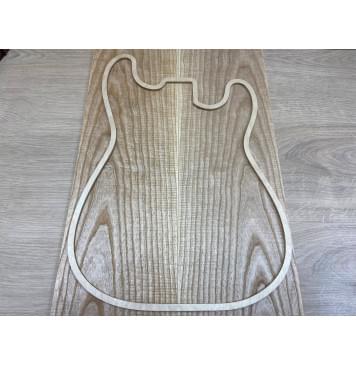 Ясень Белый Волнистый заготовка на топ Волна ААА Смешанный ААА 7х175х545 мм - 2шт. (книжкой)-2