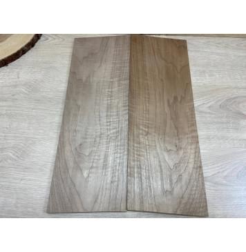 Орех Грецкий Волнистый заготовка на топ Смешанный А Волна А 10х180х515 мм - 2 шт. (книжкой)-1