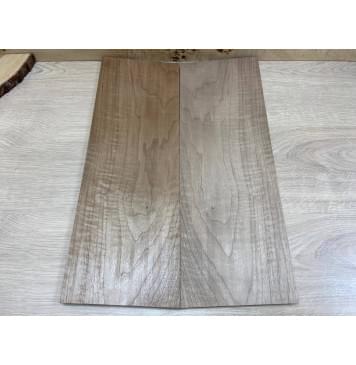 Орех Грецкий Волнистый заготовка на топ Смешанный А Волна А 10х180х515 мм - 2 шт. (книжкой)-3