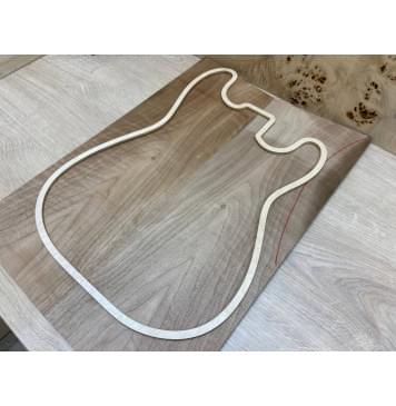 Орех Грецкий Волнистый заготовка на топ Тангент А Волна А 9х183х515 мм - 2 шт. (книжкой)-0