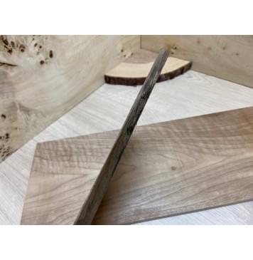 Орех Грецкий Волнистый заготовка на топ Тангент А Волна А 9х183х515 мм - 2 шт. (книжкой)-1