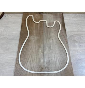 Орех Грецкий Волнистый заготовка на топ Тангент А Волна А 9х183х515 мм - 2 шт. (книжкой)-5