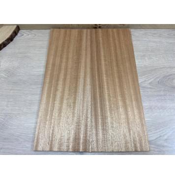 Махагон Кая заготовка на топ Радиал ААА 8х170х480 мм - 2 шт. (книжкой)-1