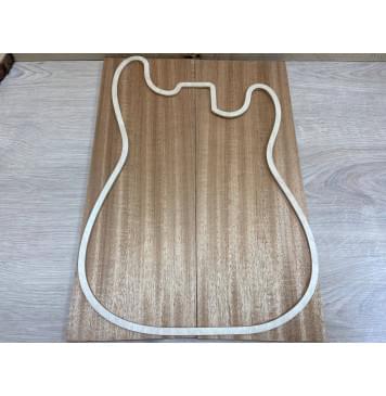 Махагон Кая заготовка на топ Радиал ААА 8х170х480 мм - 2 шт. (книжкой)-2