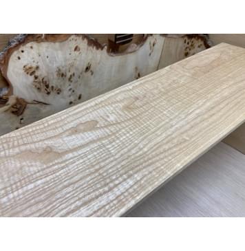 Ясень Белый Волнистый заготовка на топ Смешанный АА Волна АА 5х175х535 мм - 2шт. (книжкой)-0