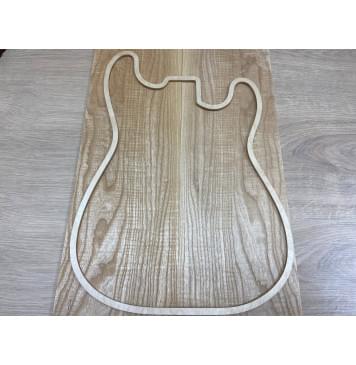 Ясень Белый Волнистый заготовка на топ Смешанный АА Волна АА 5х175х535 мм - 2шт. (книжкой)-2