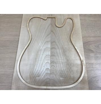 Клён Белый заготовка на топ Смешанный ААА 10х180х560 мм - 2шт. (книжкой)-1