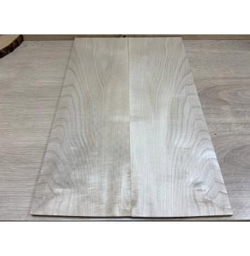 Клён Белый заготовка на топ Смешанный ААА 10х180х560 мм - 2шт. (книжкой)-2