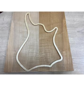 Ясень Оливковый Волнистый заготовка на Топ Смешанный АА Волна А 15х175х500 мм - 2шт. (книжкой)-5