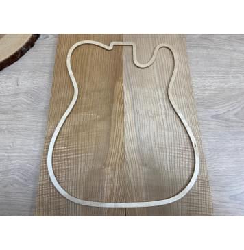 Ясень Оливковый Волнистый заготовка на Топ Смешанный АА Волна А 15х175х500 мм - 2шт. (книжкой)-3