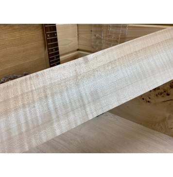 Клён Белый Явор, Волнистый заготовка грифа для Безголовой гитары Радиал А Волна ААА 27х126х610 мм-4