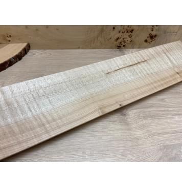 Клён Белый Явор, Волнистый заготовка грифа для Безголовой гитары Радиал А Волна ААА 27х126х610 мм-6