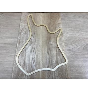 Ясень Оливковый заготовка на топ для Тревел гитары Смешанный ААА 7х131х400 мм (склеенный)-3