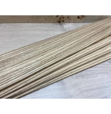 Зебрано заготовка накладки для бас-гитары Радиал АА 8х100х860 мм-1