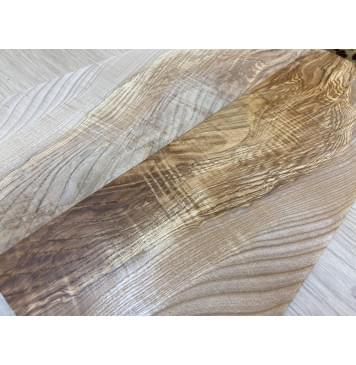 Ясень Оливковый заготовка на Топ для Тревел гитары Смешанный ААА 6х130х400 мм 2шт (книжкой)-0