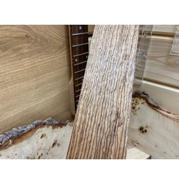 Зебрано "Птичий Глаз" заготовка накладки  для электрогитары Радиал АА 10х88х520мм-0