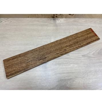 Зебрано "Птичий Глаз" заготовка накладки  для электрогитары Радиал АА 10х88х520мм-2