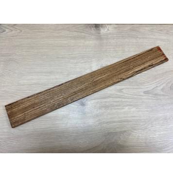 Зебрано "Птичий Глаз" заготовка накладки  для электрогитары Радиал АА 10х62х525 мм-2