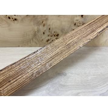 Зебрано "Птичий Глаз" заготовка накладки  для электрогитары Радиал АА 10х62х525 мм-4