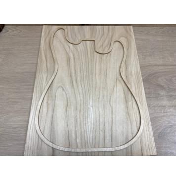 Клён Белый заготовка на топ Тангент АА 7,5х185х500 мм - 2шт. (книжкой)-1