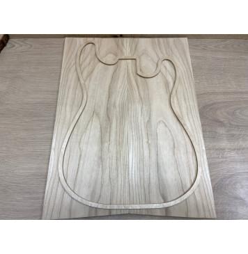 Клён Белый заготовка на топ Тангент АА 7,5х185х500 мм - 2шт. (книжкой)-3