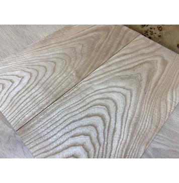 Ясень Белый заготовка на топ Тангент АА 13х185х415 мм - 2 шт. (книжкой)-1