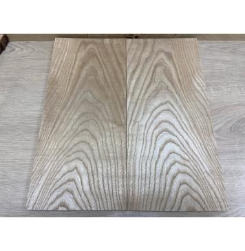 Ясень Белый заготовка на топ Тангент АА 13х185х415 мм - 2 шт. (книжкой)-2