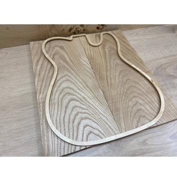 Ясень Белый заготовка на топ Тангент АА 13х185х415 мм - 2 шт. (книжкой)-5