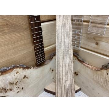 Зебрано заготовка накладки для электрогитары Радиал АА 9х60х550 мм-0