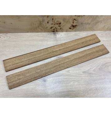 Зебрано заготовка накладки для электрогитары Радиал АА 9х60х550 мм-3