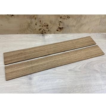 Зебрано заготовка накладки  для электрогитары Радиал АА 8х70х550 мм-3