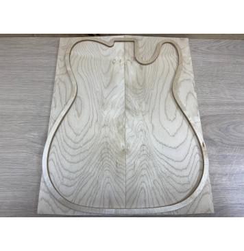 Клён Белый заготовка на топ Тангент АА 10х169х425 мм - 2шт. (книжкой)-2