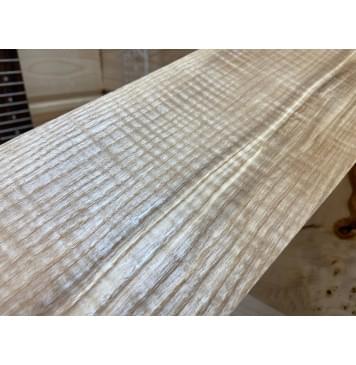 Ясень Оливковый Волнистый заготовка на топ для Тревел гитары Смешанный ААА Волна ААА 7х131х425 мм 2шт (книжкой)-4