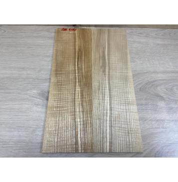 Ясень Оливковый Волнистый заготовка на топ для Тревел гитары Смешанный ААА Волна ААА 7х131х425 мм 2шт (книжкой)-1