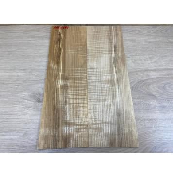 Ясень Оливковый Волнистый заготовка на топ для Тревел гитары Смешанный ААА Волна АА 7х132х415 мм 2шт (книжкой)-3