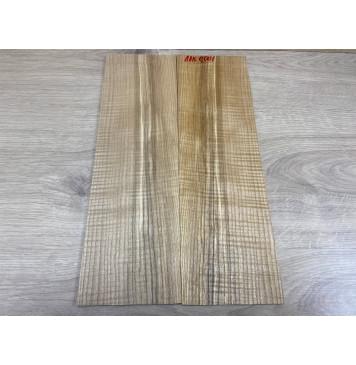 Ясень Оливковый Волнистый заготовка на топ для Тревел гитары Смешанный ААА Волна ААА 5,5х132х425 мм-0