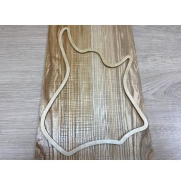 Ясень Оливковый Волнистый заготовка на топ для Тревел гитары Смешанный ААА Волна АА 4х134х430 мм 2шт (книжкой)-2