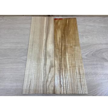 Ясень Оливковый Волнистый заготовка на топ для Тревел гитары Смешанный АА Волна ААА 3,5х132х430 мм-2