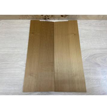 Клён Белый (Печёный) заготовка на топ для Тревел гитары Радиал А 6х145х390 мм 2 шт книжкой-1