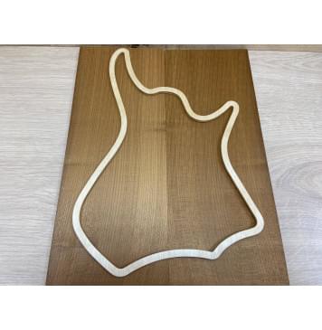 Клён Белый (Печёный) заготовка на топ для Тревел гитары Радиал АА 7х152х390 мм 2 шт Книжкой-2