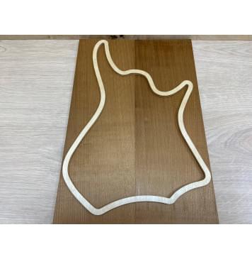 Клён Белый (Печёный) заготовка на топ для Тревел гитары Радиал АА 7х133х400 мм 2шт Книжкой-3