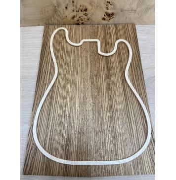 Зебрано "Птичий Глаз" заготовка на топ Радиал АА 7х180х515 мм - 2 шт. (книжкой)-7