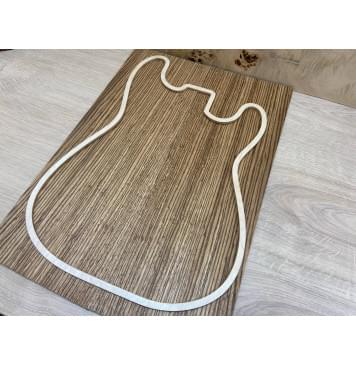 Зебрано "Птичий Глаз" заготовка на топ Радиал АА 7х180х515 мм - 2 шт. (книжкой)-6