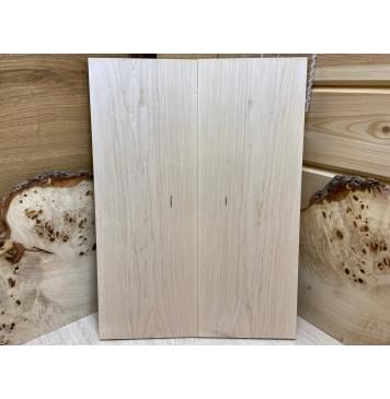 Клён Белый заготовка на топ Тангент А 9х173х480 мм - 2шт. (книжкой)-0