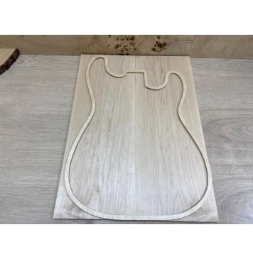 Клён Белый заготовка на топ Тангент А 9х173х480 мм - 2шт. (книжкой)-3